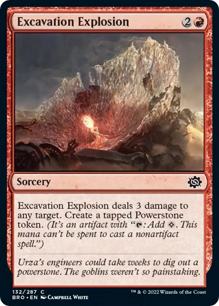 Image for Excavation Explosion (132) [The Brothers' War] - Magic: The Gathering