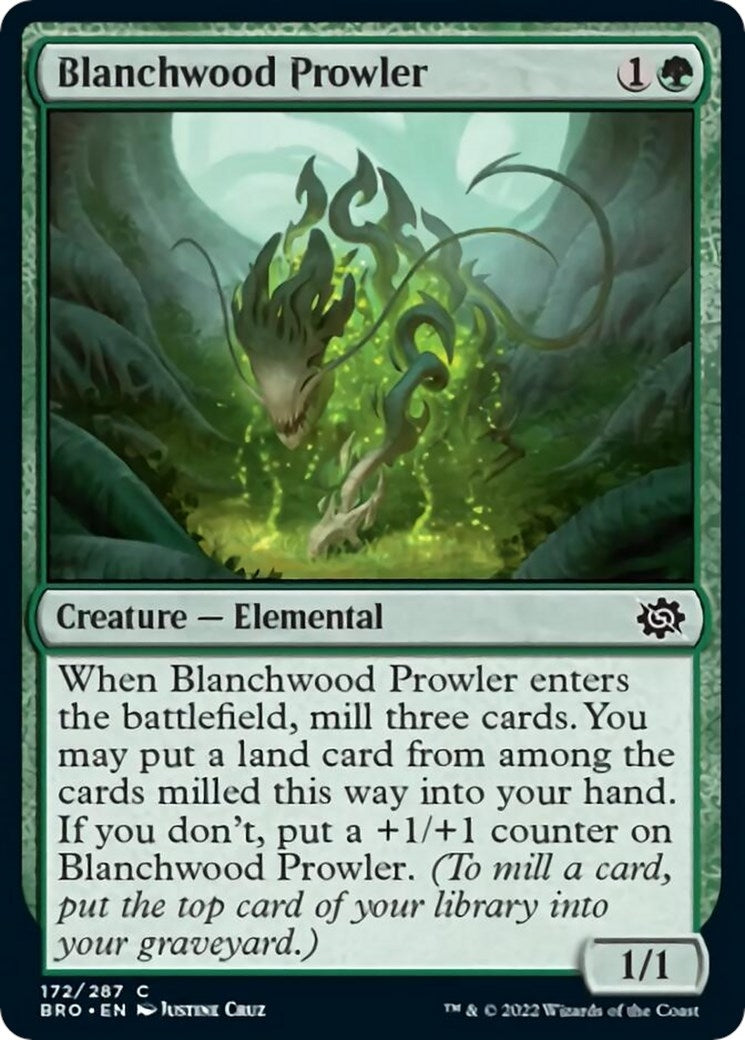 Image for Blanchwood Prowler (172) [The Brothers' War] - Magic: The Gathering