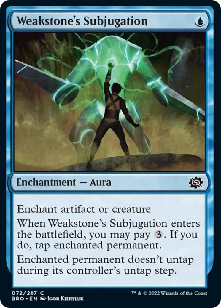 Image for Weakstone's Subjugation (72) [The Brothers' War] - Magic: The Gathering