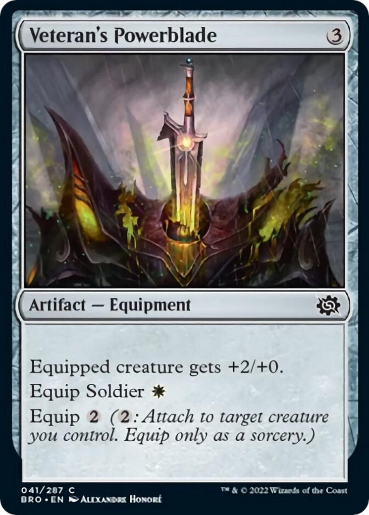 Image for Veteran's Powerblade (41) [The Brothers' War] - Magic: The Gathering