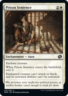 Image for Prison Sentence (21) [The Brothers' War] - Magic: The Gathering
