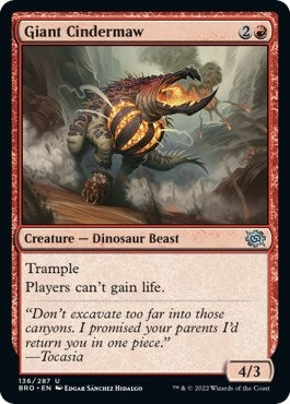 Image for Giant Cindermaw (136) [The Brothers' War] - Magic: The Gathering