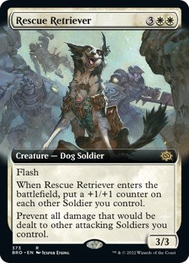 Image for Rescue Retriever (Extended Art) (373) [The Brothers' War] - Magic: The Gathering