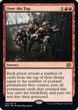 Image for Over the Top (146) [The Brothers' War] - Magic: The Gathering