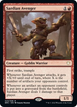 Image for Sardian Avenger (23) [The Brothers' War] - Magic: The Gathering