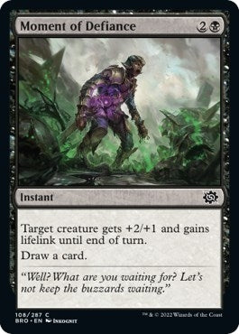 Image for Moment of Defiance (108) [The Brothers' War] - Magic: The Gathering