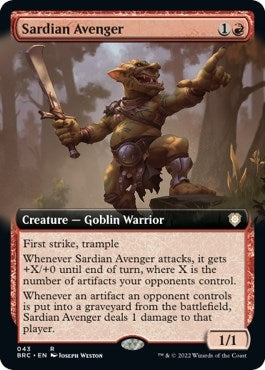 Image for Sardian Avenger (Extended Art) (43) [The Brothers' War] - Magic: The Gathering