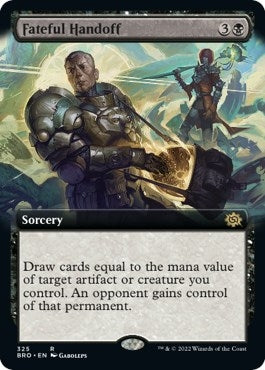 Image for Fateful Handoff (Extended Art) (325) [The Brothers' War] - Magic: The Gathering