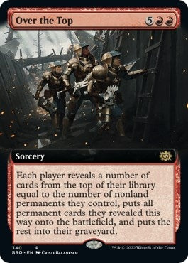 Image for Over the Top (Extended Art) (340) [The Brothers' War] - Magic: The Gathering