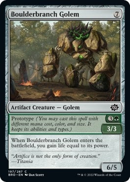 Image for Boulderbranch Golem (197) [The Brothers' War] - Magic: The Gathering