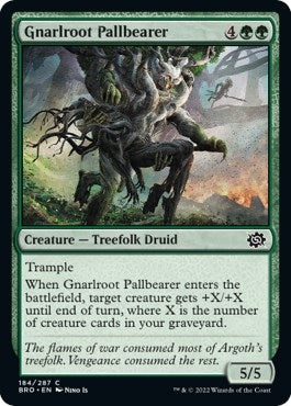 Image for Gnarlroot Pallbearer (184) [The Brothers' War] - Magic: The Gathering
