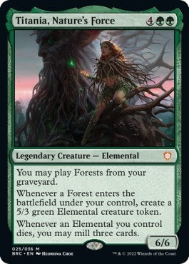 Image for Titania, Nature's Force (25) [The Brothers' War] - Magic: The Gathering