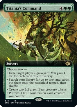Image for Titania's Command (Extended Art) (349) [The Brothers' War] - Magic: The Gathering