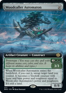 Image for Woodcaller Automaton (Extended Art) (377) [The Brothers' War] - Magic: The Gathering