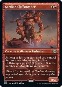 Image for Sardian Cliffstomper (383) [The Brothers' War] - Magic: The Gathering