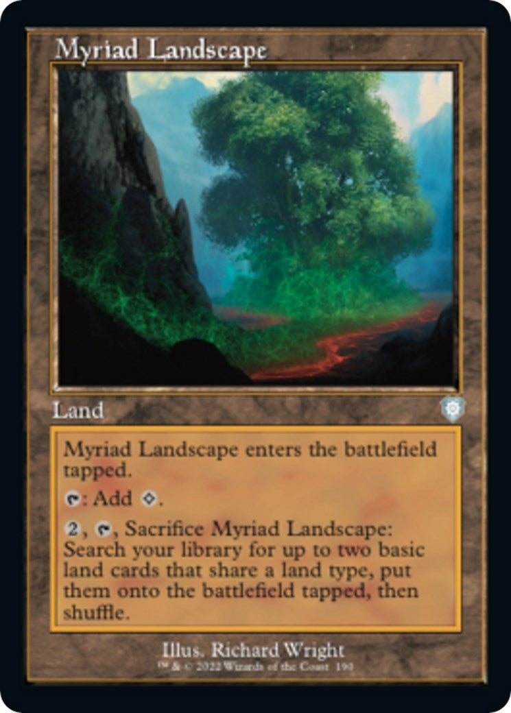 Myriad Landscape (Retro Frame) (190) [Commander: The Brothers' War]