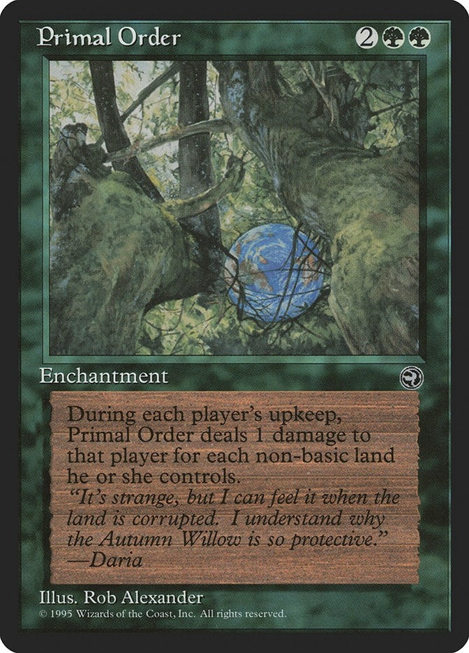 Image for Primal Order [Homelands] - Magic: The Gathering