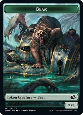 Image for Bear Token (2) [The Brothers' War] - Magic: The Gathering