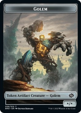 Image for Golem Token (6) [The Brothers' War] - Magic: The Gathering