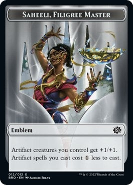 Image for Emblem - Saheeli, Filigree Master (12) [The Brothers' War] - Magic: The Gathering