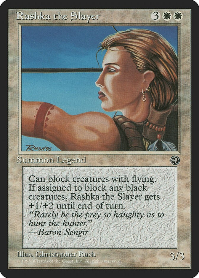 Image for Rashka the Slayer [Homelands] - Magic: The Gathering