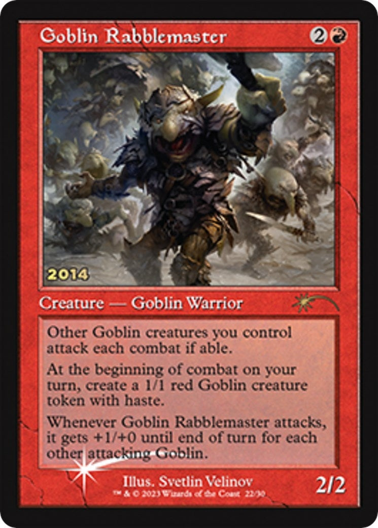 Image for Goblin Rabblemaster (22) [30th Anniversary Promos] - Magic: The Gathering