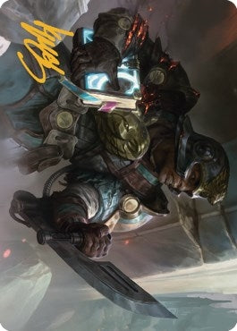 Image for Retrieval Agent Art Card (Gold-Stamped Signature) (11) [The Brothers' War] - Magic: The Gathering