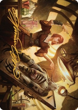 Image for Ashnod, Flesh Mechanist Art Card (Gold-Stamped Signature) (15) [The Brothers' War] - Magic: The Gathering
