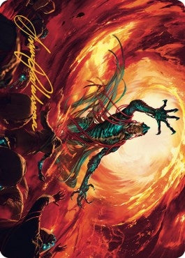 Image for Gix, Yawgmoth Praetor Art Card (Gold-Stamped Signature) (16) [The Brothers' War] - Magic: The Gathering