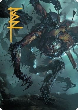 Image for Scrapwork Rager Art Card (Gold-Stamped Signature) (18) [The Brothers' War] - Magic: The Gathering