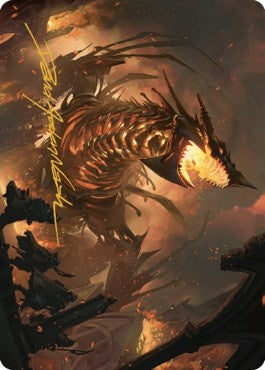 Image for The Fall of Kroog Art Card (Gold-Stamped Signature) (20) [The Brothers' War] - Magic: The Gathering
