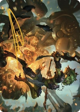 Image for Argothian Sprite Art Card (Gold-Stamped Signature) (23) [The Brothers' War] - Magic: The Gathering