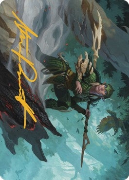Image for Gwenna, Eyes of Gaea Art Card (Gold-Stamped Signature) (25) [The Brothers' War] - Magic: The Gathering