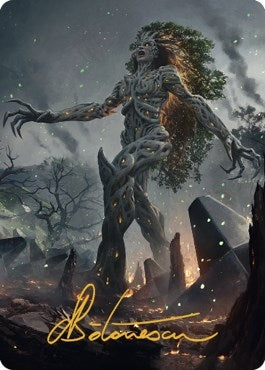 Image for Titania, Gaea Incarnate Art Card (Gold-Stamped Signature) (27) [The Brothers' War] - Magic: The Gathering