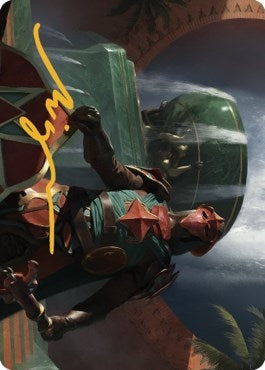 Image for Tomakul Honor Guard Art Card (Gold-Stamped Signature) (28) [The Brothers' War] - Magic: The Gathering