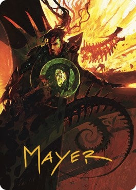 Image for Mishra's Command Art Card (Gold-Stamped Signature) (33) [The Brothers' War] - Magic: The Gathering