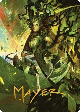 Image for Titania's Command Art Card (Gold-Stamped Signature) (34) [The Brothers' War] - Magic: The Gathering