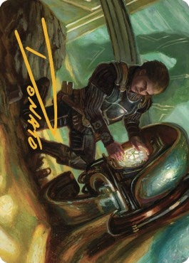 Image for Urza, Powerstone Prodigy Art Card (Gold-Stamped Signature) (35) [The Brothers' War] - Magic: The Gathering