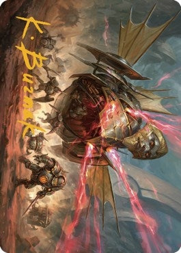 Image for Liberator, Urza's Battlethopter Art Card (Gold-Stamped Signature) (44) [The Brothers' War] - Magic: The Gathering