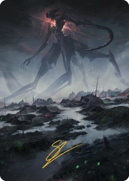 Image for Swamp (50) Art Card (Gold-Stamped Signature) (50) [The Brothers' War] - Magic: The Gathering