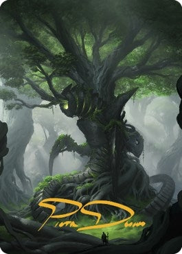 Image for Forest Art Card (Gold-Stamped Signature) (53) [The Brothers' War] - Magic: The Gathering