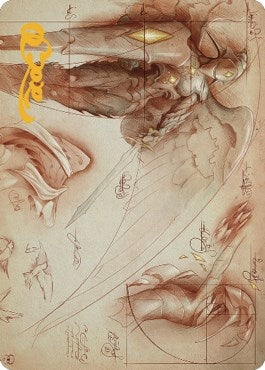 Image for Platinum Angel Art Card (Gold-Stamped Signature) (71) [The Brothers' War] - Magic: The Gathering