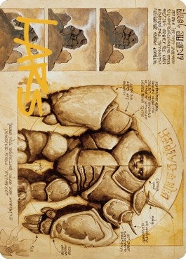 Image for Precursor Golem Art Card (Gold-Stamped Signature) (72) [The Brothers' War] - Magic: The Gathering