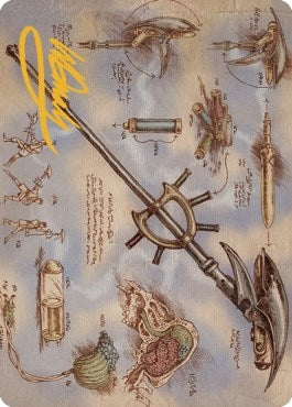 Image for Staff of Domination Art Card (Gold-Stamped Signature) (79) [The Brothers' War] - Magic: The Gathering