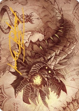 Image for Wurmcoil Engine Art Card (Gold-Stamped Signature) (81) [The Brothers' War] - Magic: The Gathering