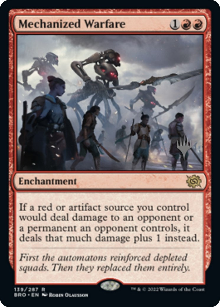 Image for Mechanized Warfare (139) [The Brothers' War] - Magic: The Gathering