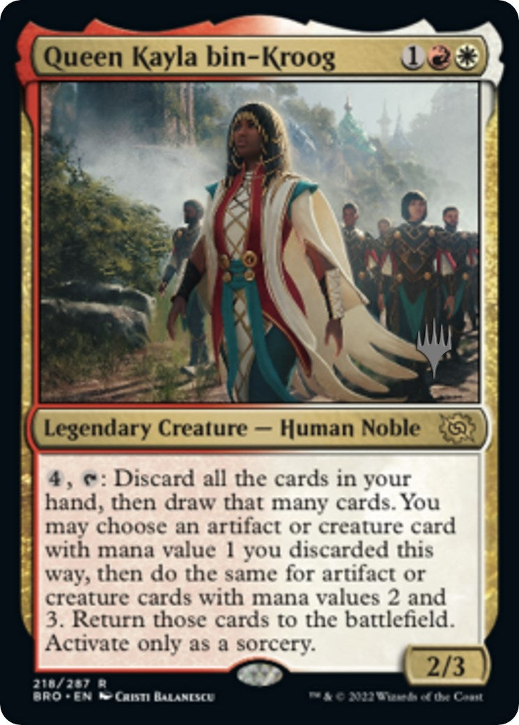Image for Queen Kayla bin-Kroog (218) [The Brothers' War] - Magic: The Gathering
