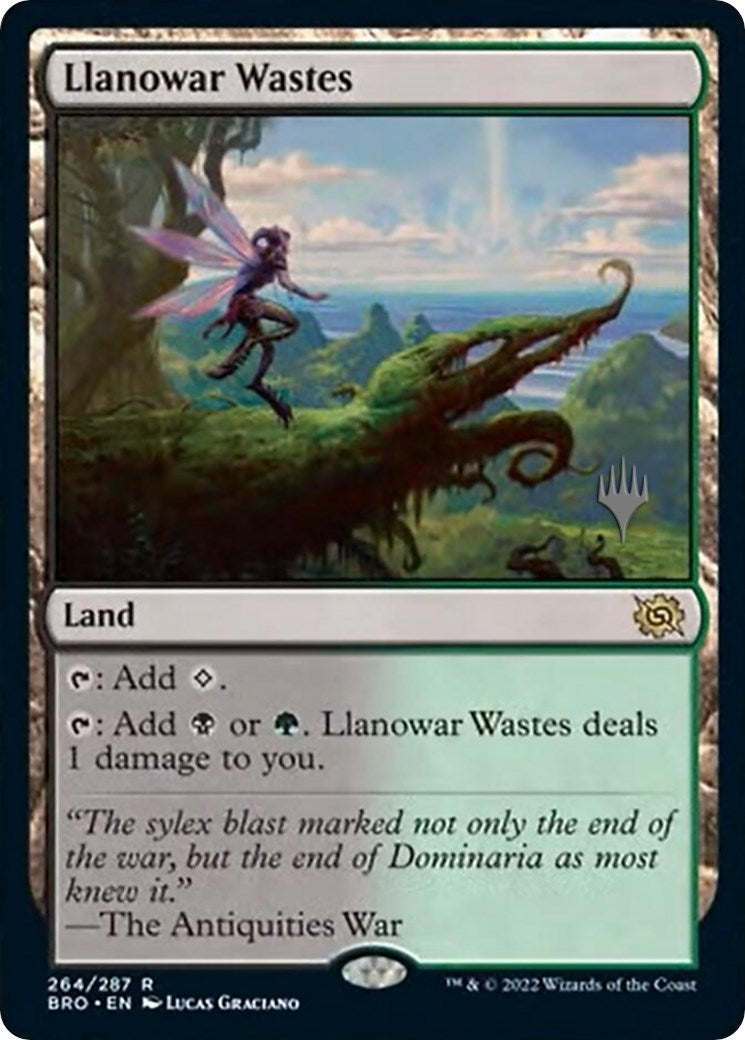 Image for Llanowar Wastes (264) [The Brothers' War] - Magic: The Gathering