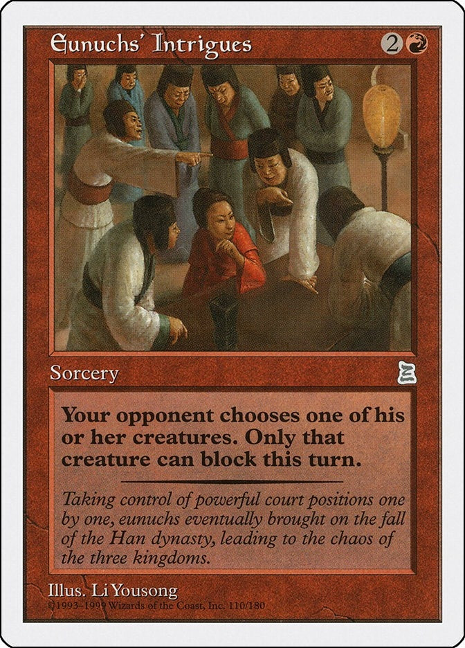 Image for Eunuchs' Intrigues (110) [Portal Three Kingdoms] - Magic: The Gathering