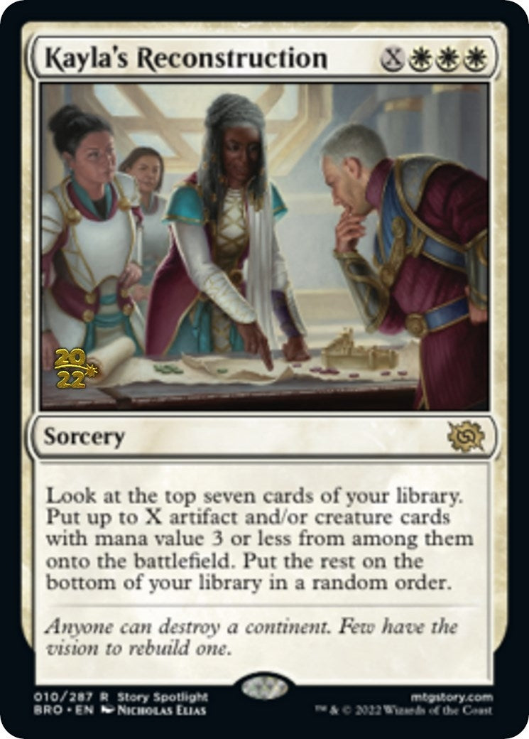 Image for Kayla's Reconstruction (10) [Prerelease Cards] - Magic: The Gathering